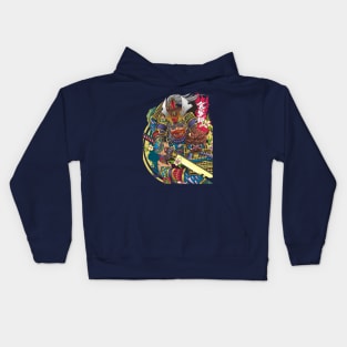 samurai warrior Kids Hoodie